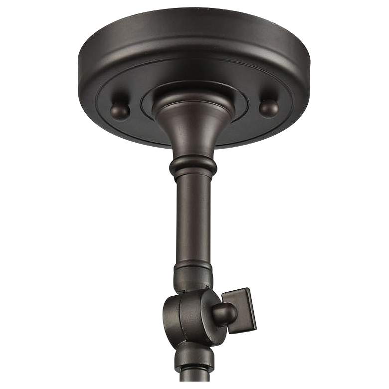 Image 4 Large Cone 8 inchW Oil-Rubbed Bronze Adjustable Ceiling Light more views
