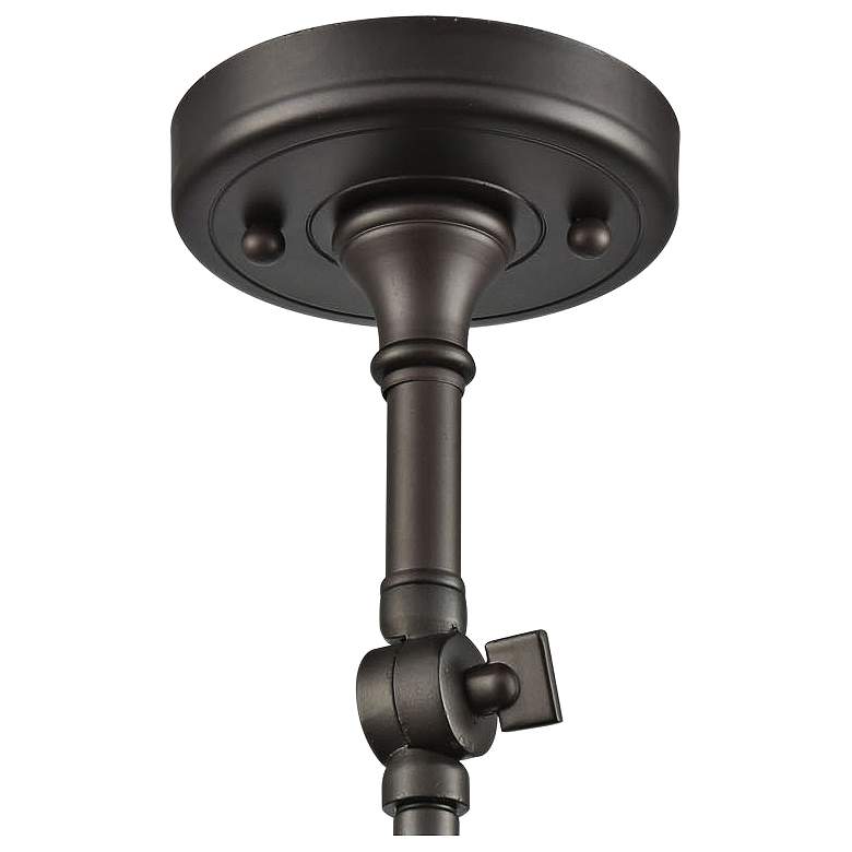 Image 4 Large Cone 8"W Oil-Rubbed Bronze Adjustable Ceiling Light more views