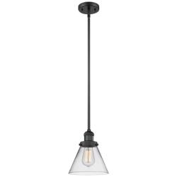 Large Cone Mini Pendant Matte Black