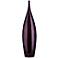 Large Dark Plum 26 1/2" High Purple Line Bottle Vase