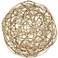 Large Gold Metal Wire Ball