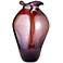 Large Handmade Purple Swirl Glass Vase