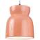 Large Hourglass Gloss Blush LED Pendant