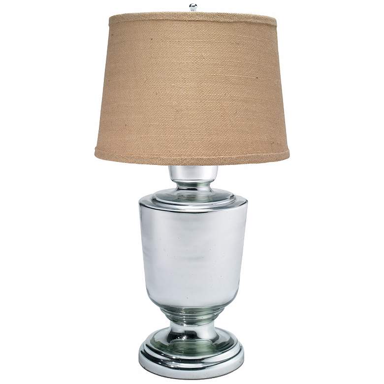 Image 1 Large Laffite Mercury Glass Table Lamp