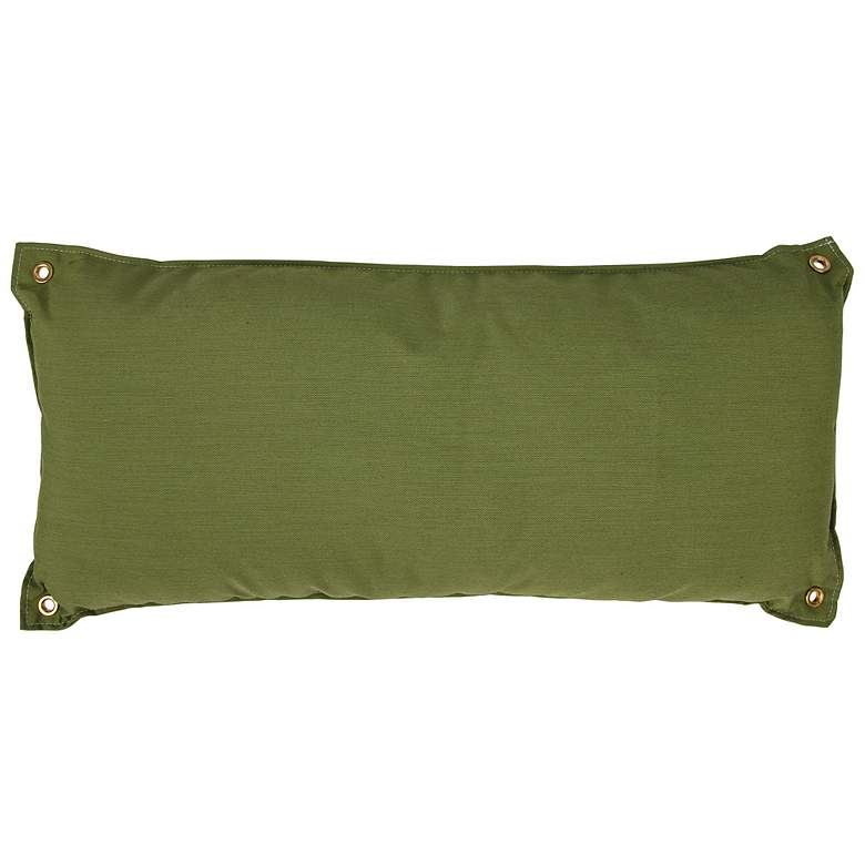 Image 1 Large Leaf Green Hammock Pillow