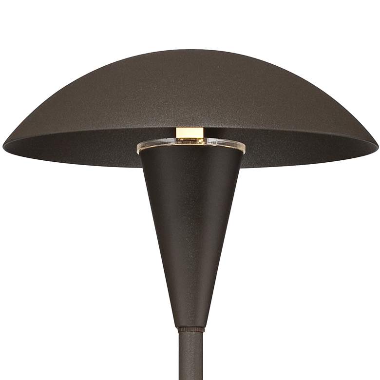 Image 3 Large Mushroom 18" High Bronze Low Voltage LED Path Light more views