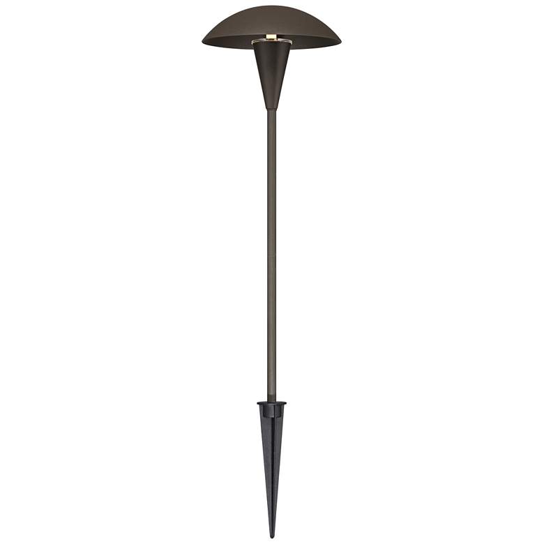 Image 5 Large Mushroom 18" High Bronze Low Voltage LED Path Light more views