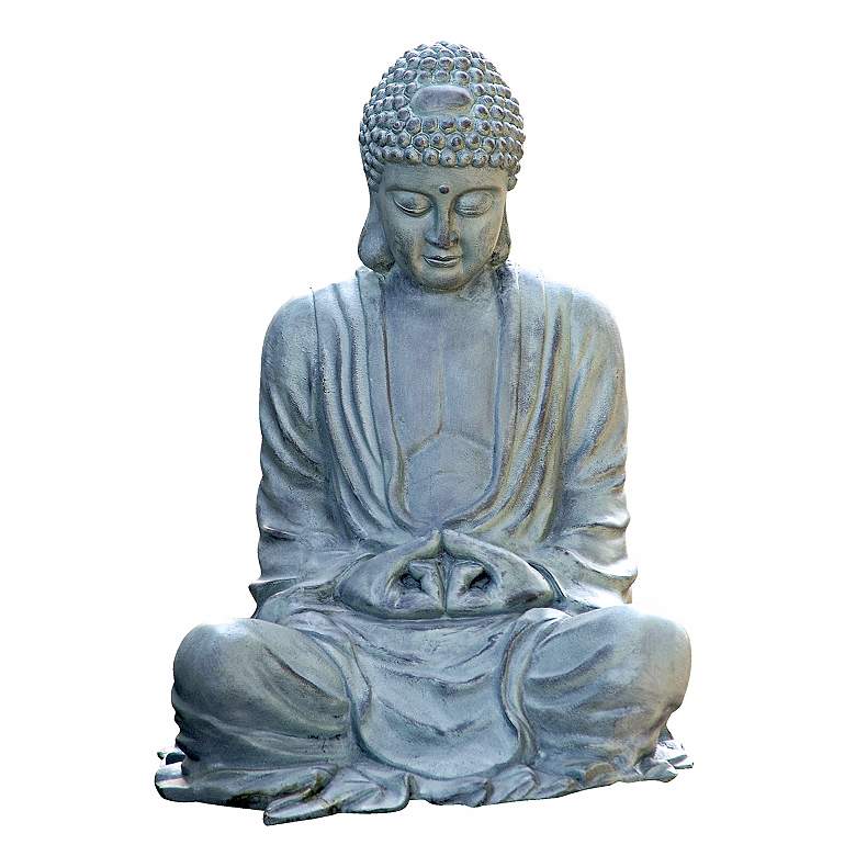 Image 1 Large Size 21 1/2 inch High Garden Buddha Statuary