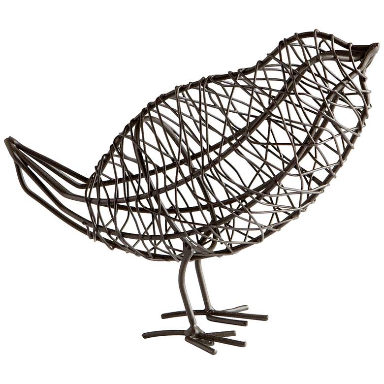 Image 1 Large Wired Bird 6 1/2 inch Wide Sculpture by Cyan Design