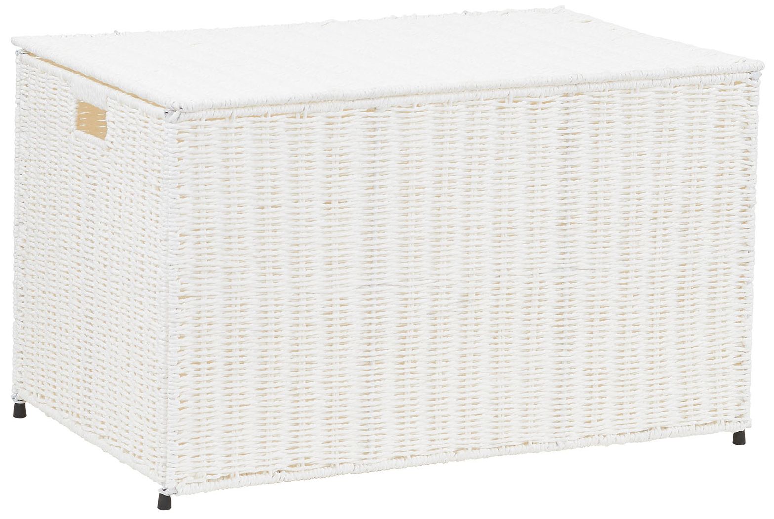 Image 2 Large Woven Sturge Chest, Paper Rope, Arctic White