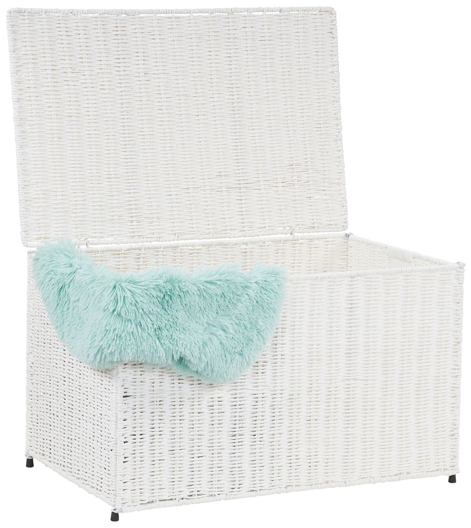 Image 3 Large Woven Sturge Chest, Paper Rope, Arctic White more views