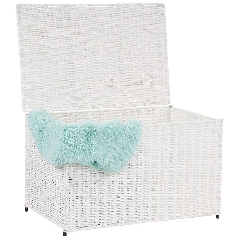 Image 3 Large Woven Sturge Chest, Paper Rope, Arctic White more views