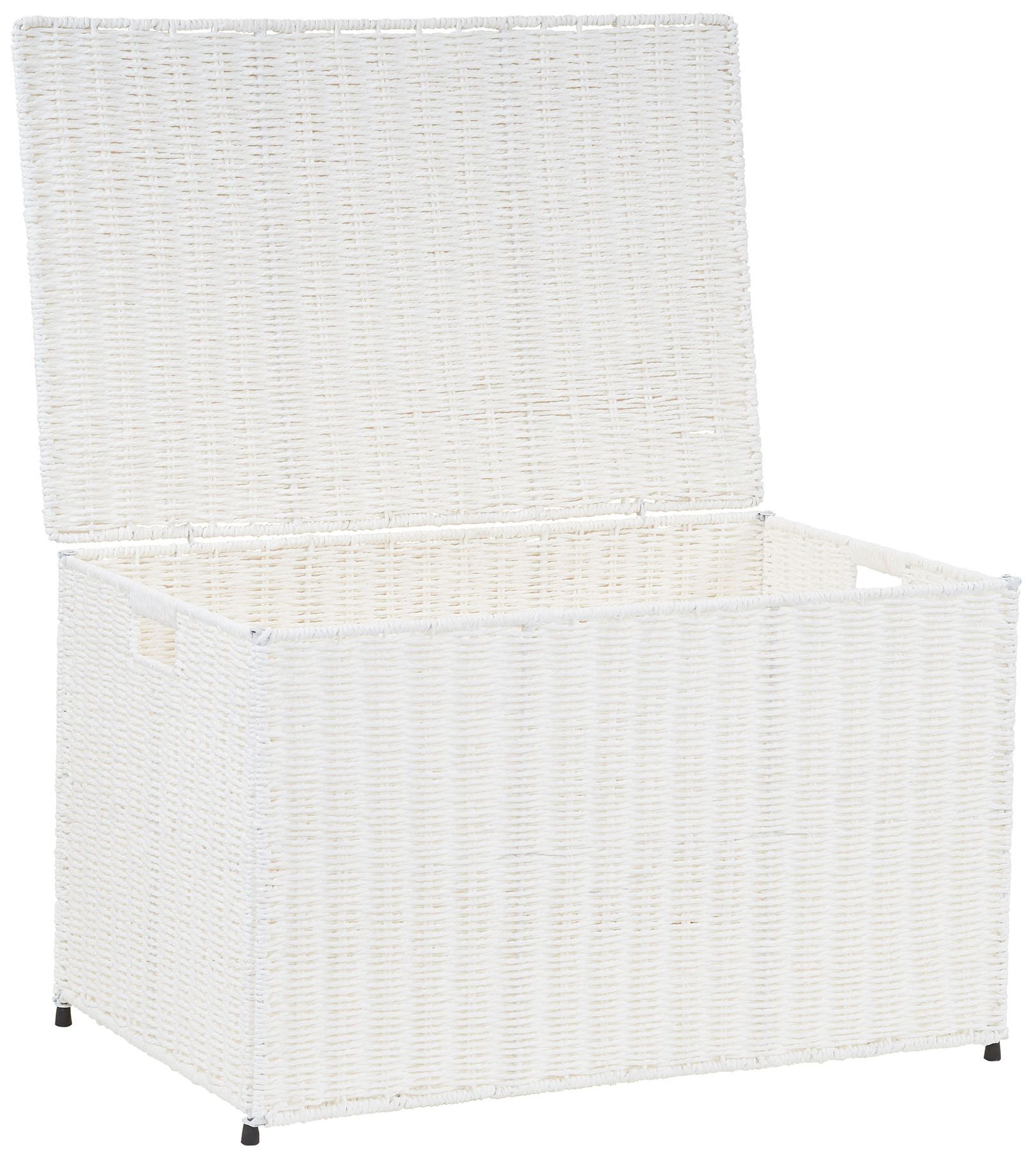 Image 5 Large Woven Sturge Chest, Paper Rope, Arctic White more views