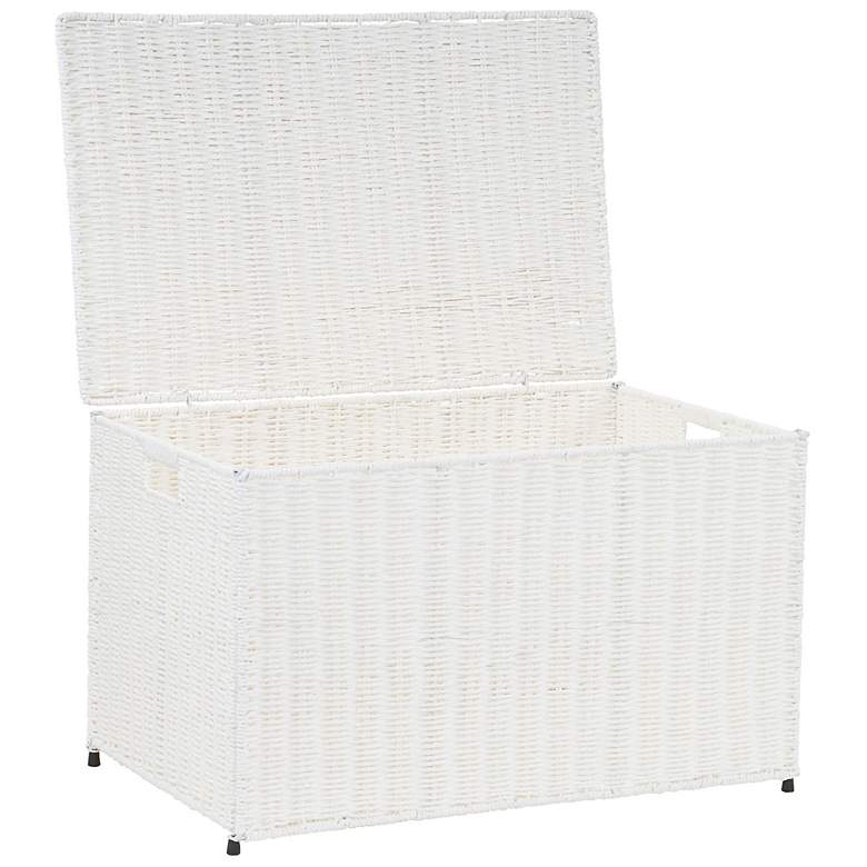 Image 5 Large Woven Sturge Chest, Paper Rope, Arctic White more views