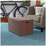 1_Large Woven Sturge Chest, Paper Rope, Coffee