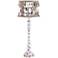 Largo Distressed Ivory Table Lamp with Shell Shade