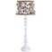Largo Washed Wood Table Lamp with Shell Shade