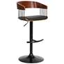 2_Larisa Black Faux Leather Adjustable Swivel Bar Stool
