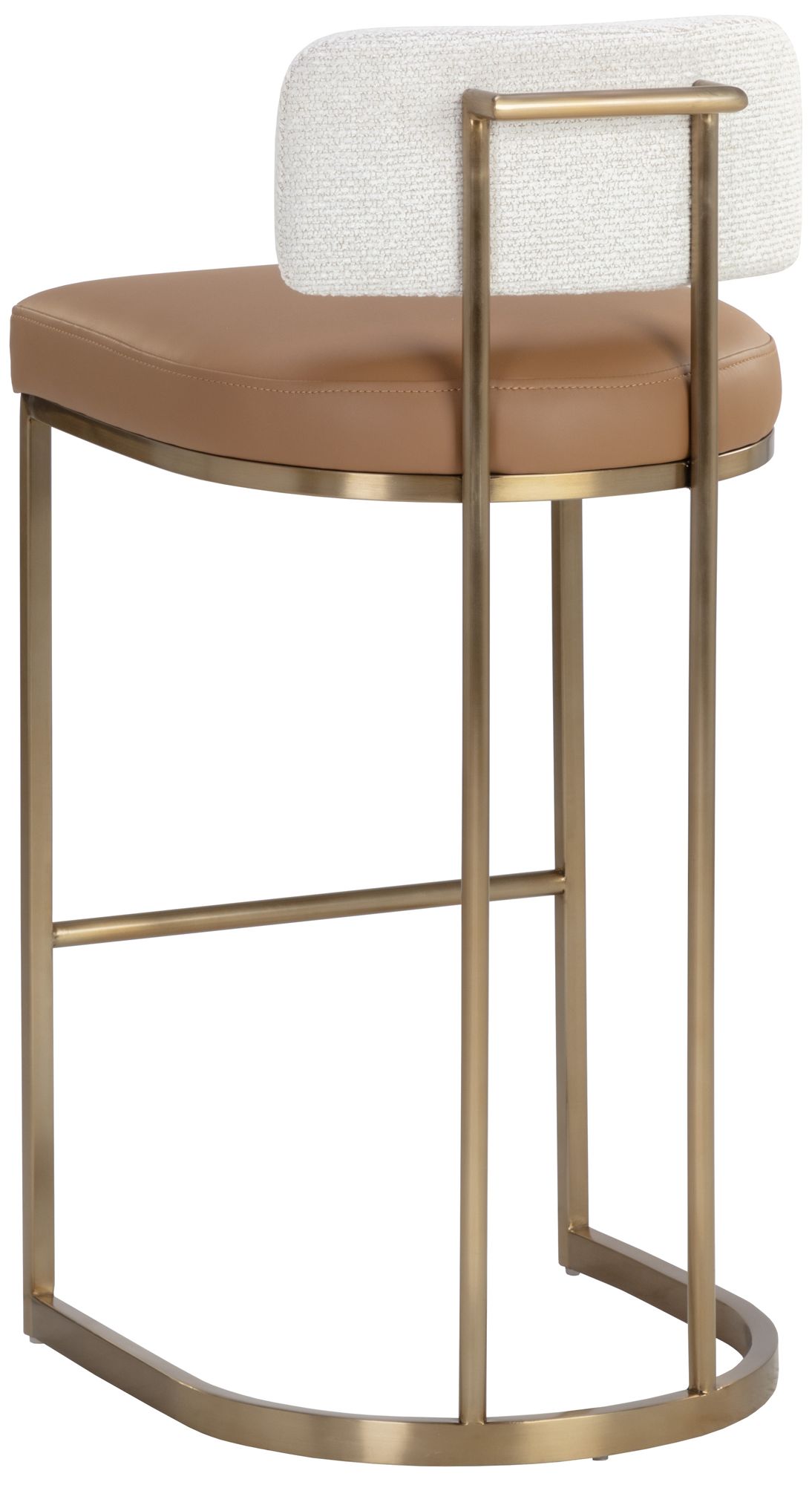 Image 4 Larissa 30 1/2" Napa Cognac and Rhea Light Barley Bar Stool more views