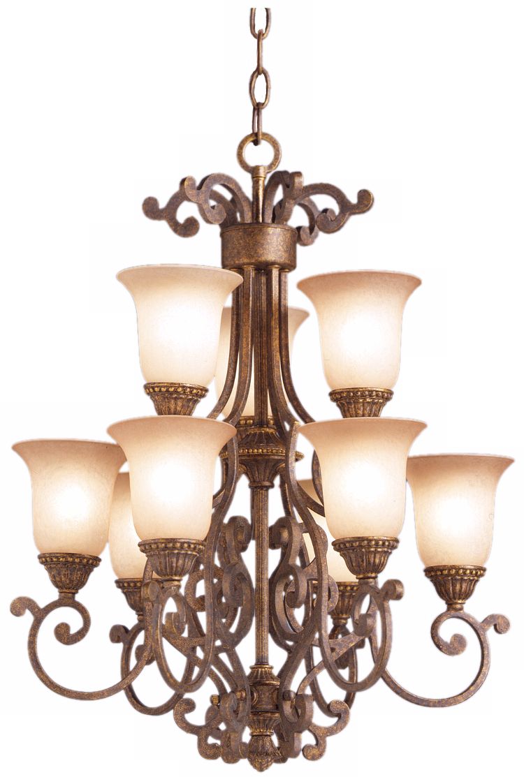 Larissa Collection 18 1/2" 9-Light Mini Chandelier