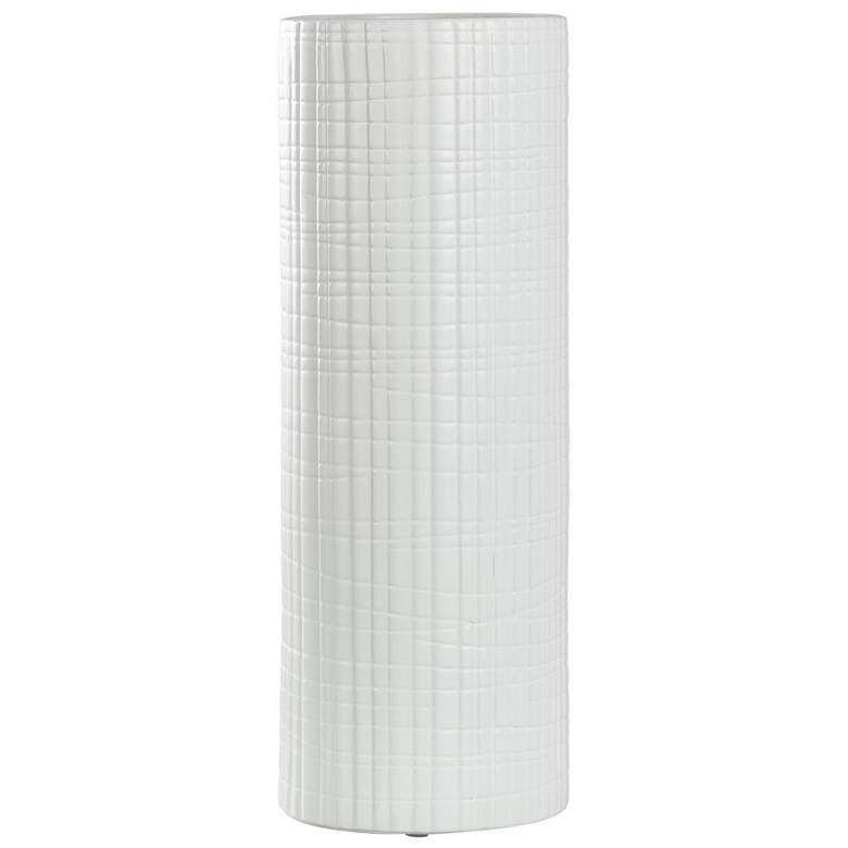 Image 1 Larissa Matte White Ceramic Vase