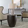 2_Lark 20" Wide Textured Aged Walnut Wood Round End Table