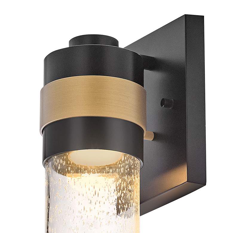 Image 4 Lark Albie Outdoor Small Wall Mount Lantern 4.75" Black more views