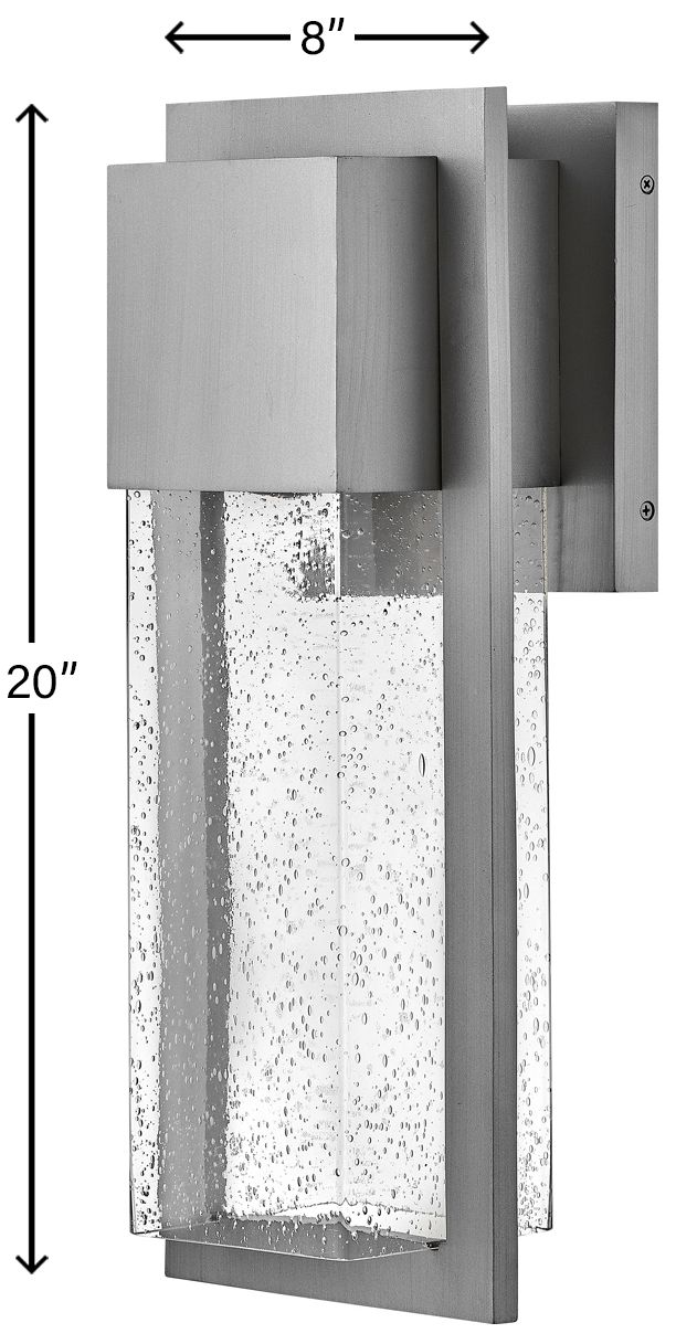 Image 4 Lark Alex Outdoor Medium Wall Mount Lantern 20" Antique Brushed Aluminum more views