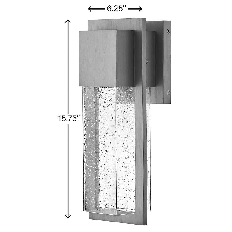 Image 4 Lark-Alex Outdoor-Small Wall Mount Lantern-Antique Brushed Aluminum more views