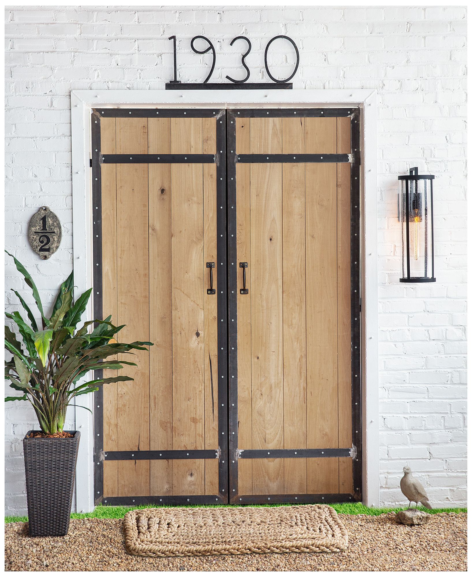 Image 2 Lark Alfie Outdoor Large Wall Mount Lantern 24" Black more views