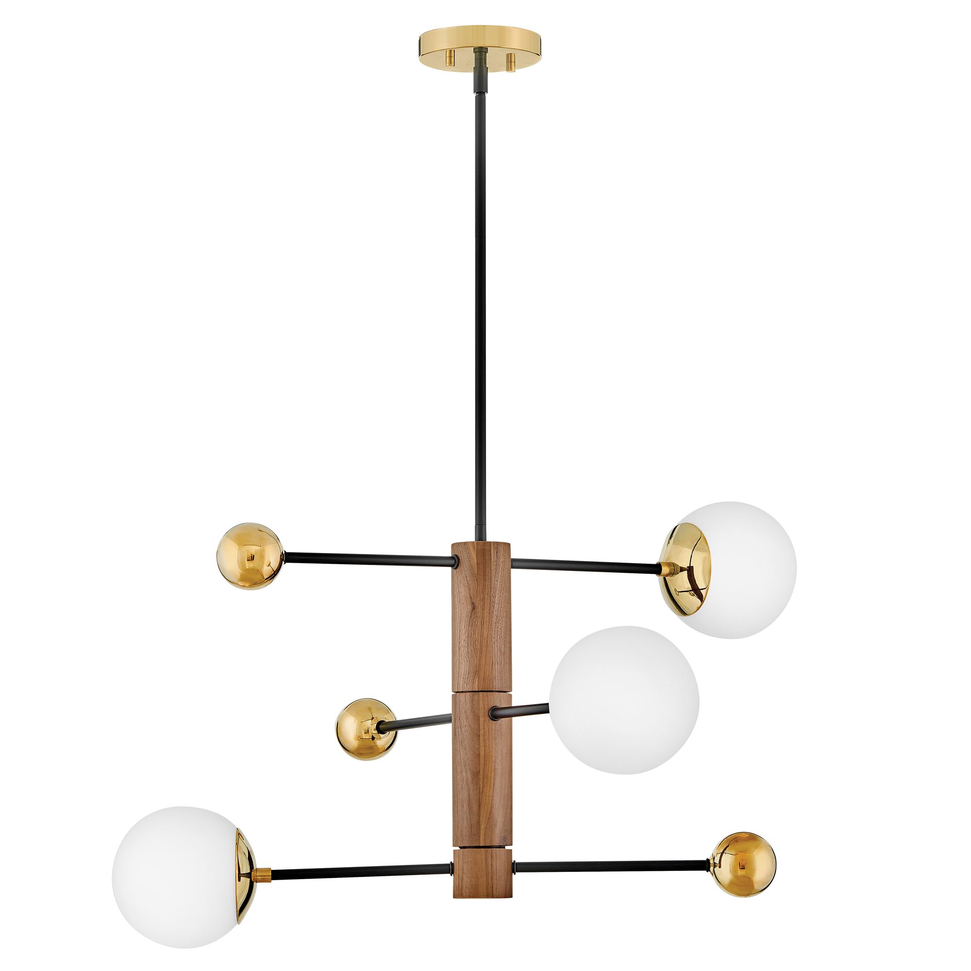 Image 2 Lark Auggie Medium Adjustable Multi Tier Chandelier 30.75" Bright Brass more views