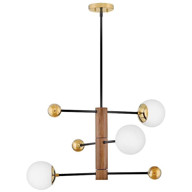 Image 1 Lark Auggie Medium Adjustable Multi Tier Chandelier Bright Brass