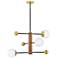 Lark Auggie Medium Adjustable Multi Tier Chandelier Bright Brass