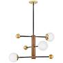 2_Lark Auggie Medium Adjustable Multi Tier Chandelier Bright Brass more views