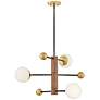3_Lark Auggie Medium Adjustable Multi Tier Chandelier Bright Brass more views