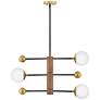 5_Lark Auggie Medium Adjustable Multi Tier Chandelier Bright Brass more views