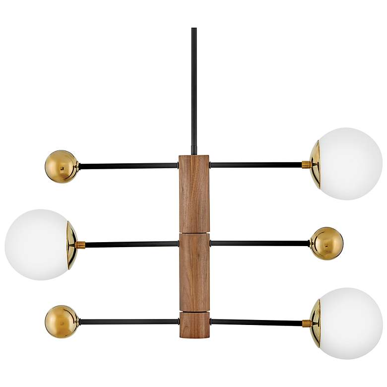 Image 7 Lark Auggie Medium Adjustable Multi Tier Chandelier Bright Brass more views