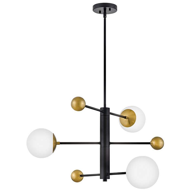 Image 1 LARK AUGGIE Medium Mobile Multi Tier Chandelier Black
