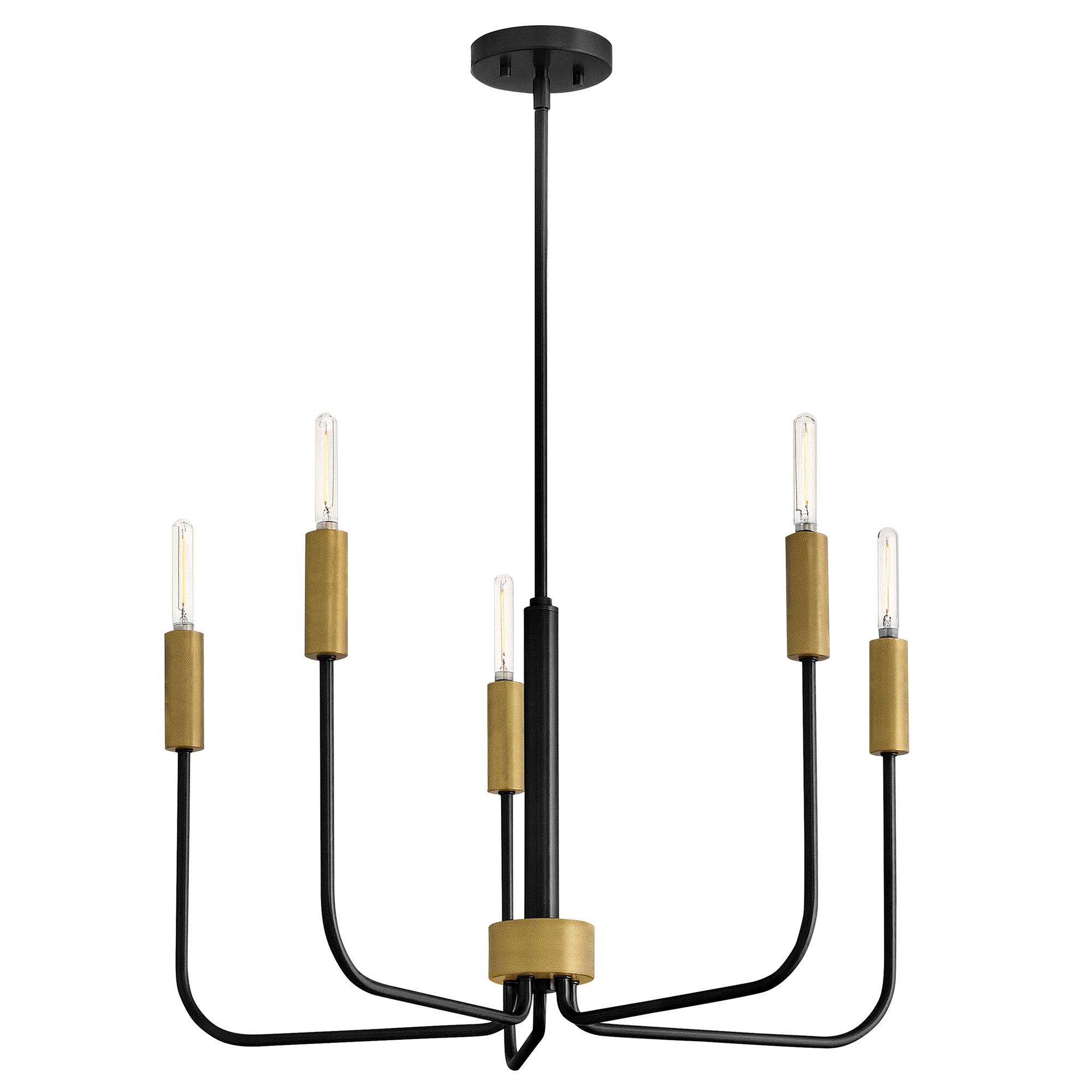 Image 2 Lark Austen Medium Single Tier Chandelier 28.25" Black more views