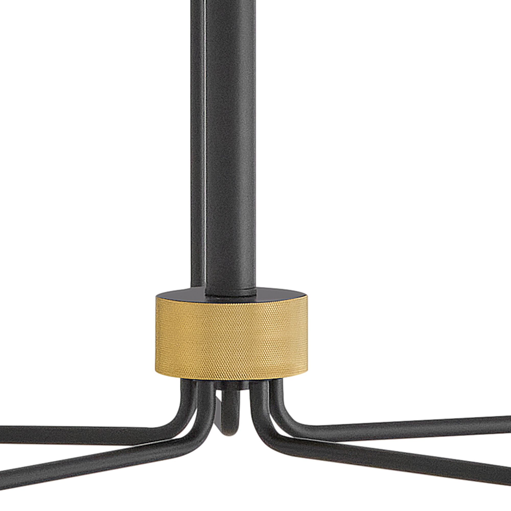 Image 7 Lark Austen Medium Single Tier Chandelier 28.25" Black more views