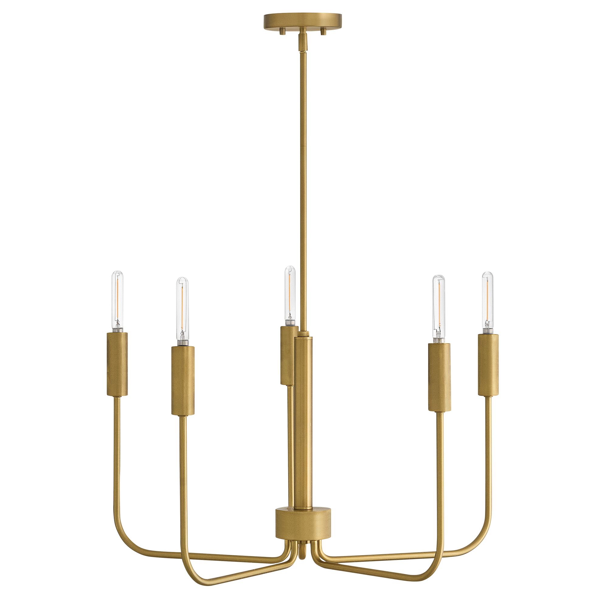 Image 2 Lark Austen Medium Single Tier Chandelier 28.25" Lacquered Brass more views