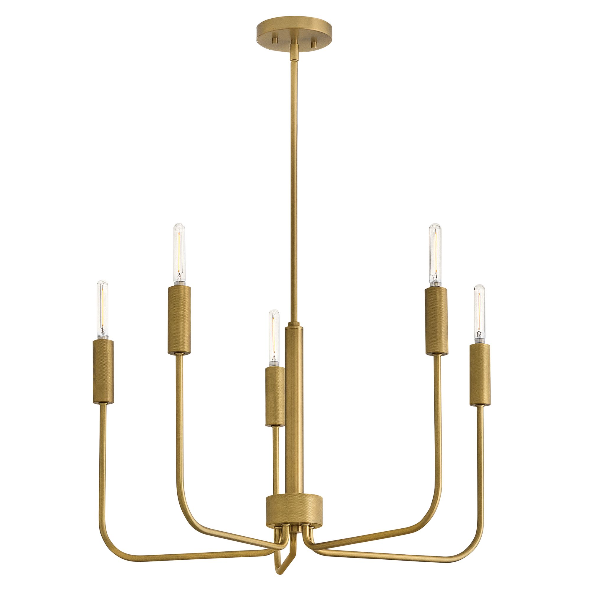 Image 3 Lark Austen Medium Single Tier Chandelier 28.25" Lacquered Brass more views