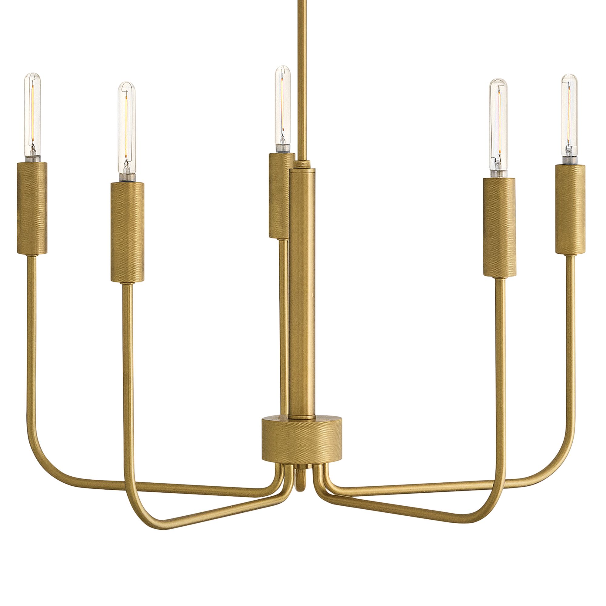 Image 5 Lark Austen Medium Single Tier Chandelier 28.25" Lacquered Brass more views