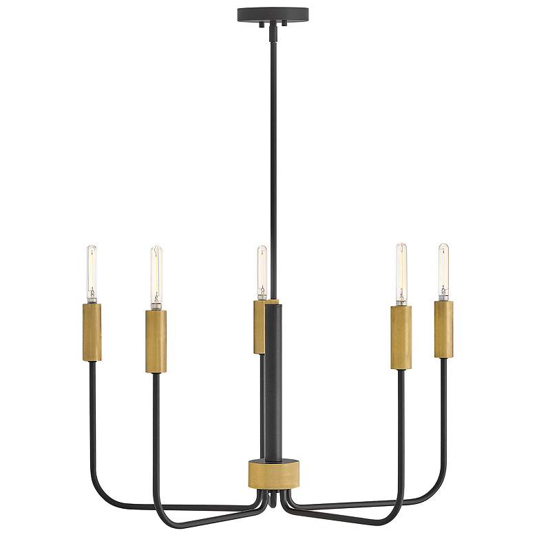 Image 1 Lark Austen Medium Single Tier Chandelier Black