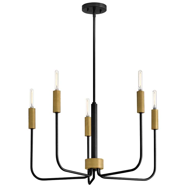 Image 2 Lark Austen Medium Single Tier Chandelier Black more views
