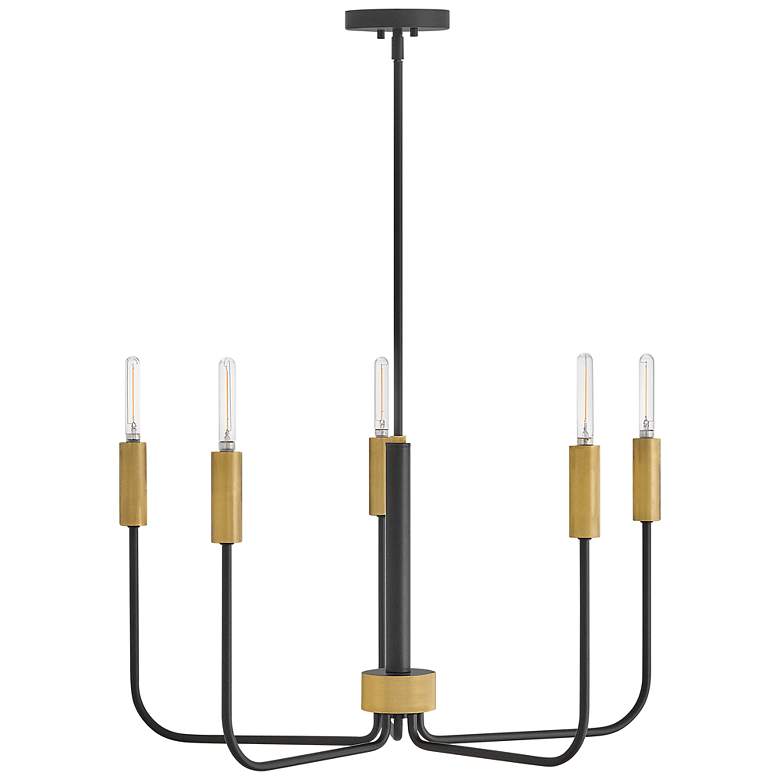 Image 3 Lark Austen Medium Single Tier Chandelier Black more views