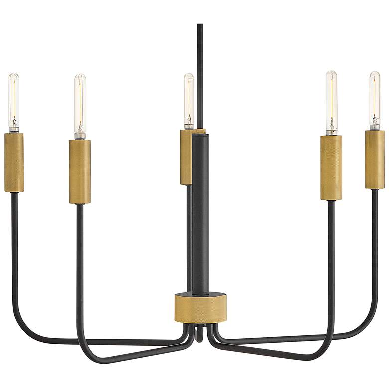 Image 5 Lark Austen Medium Single Tier Chandelier Black more views
