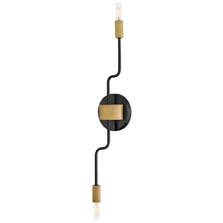 Image 1 Lark Austen Medium Two Light Sconce Black