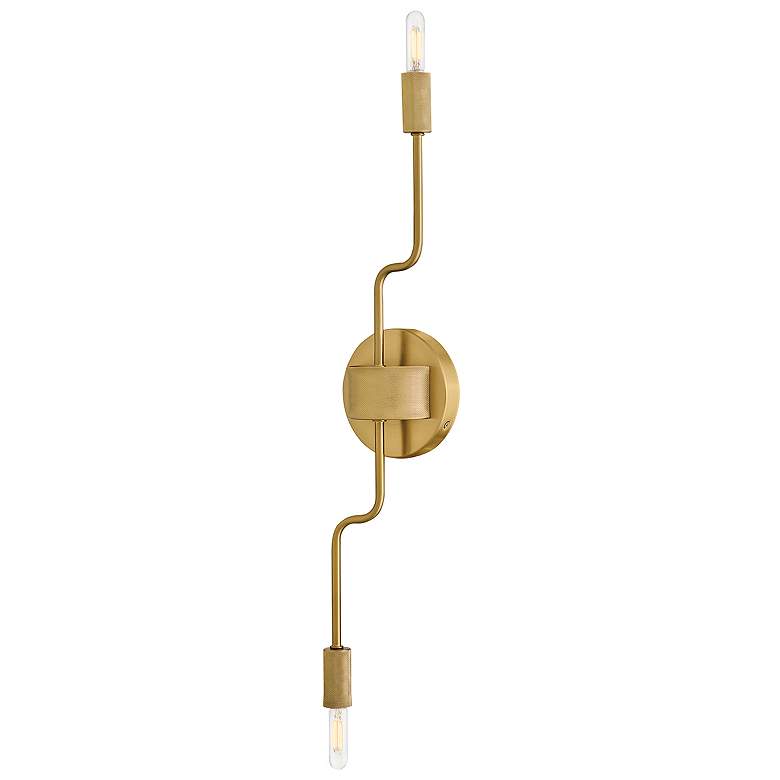 Image 1 Lark Austen Medium Two Light Sconce Lacquered Brass