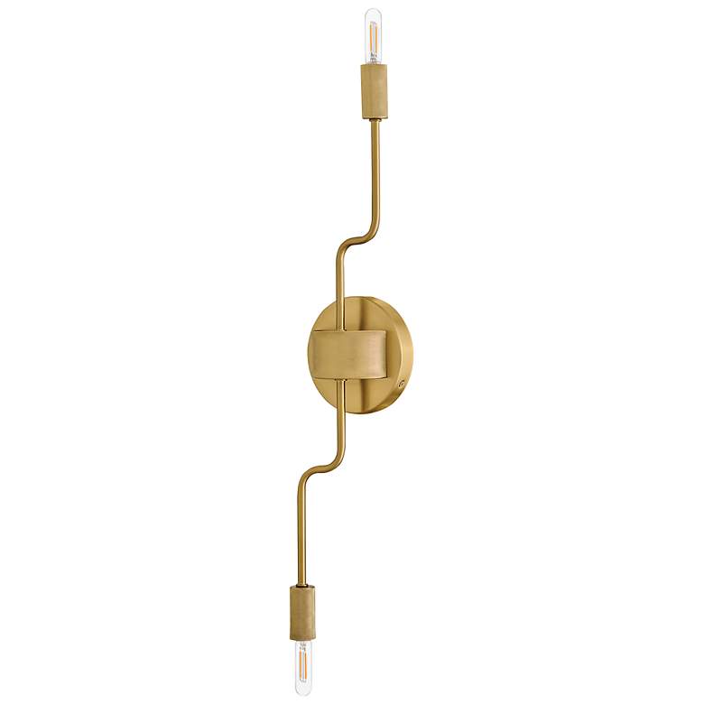 Image 2 Lark Austen Medium Two Light Sconce Lacquered Brass more views